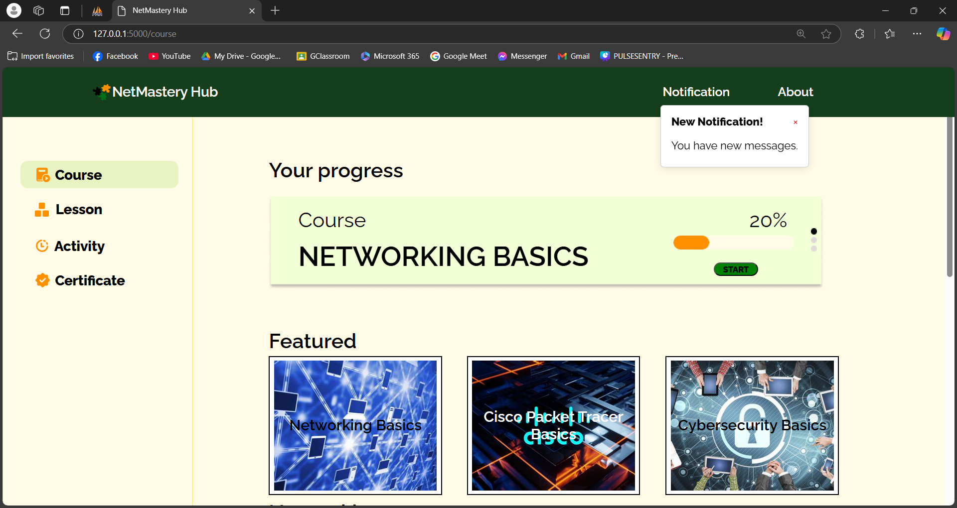 NetMasteryHub screenshot 2