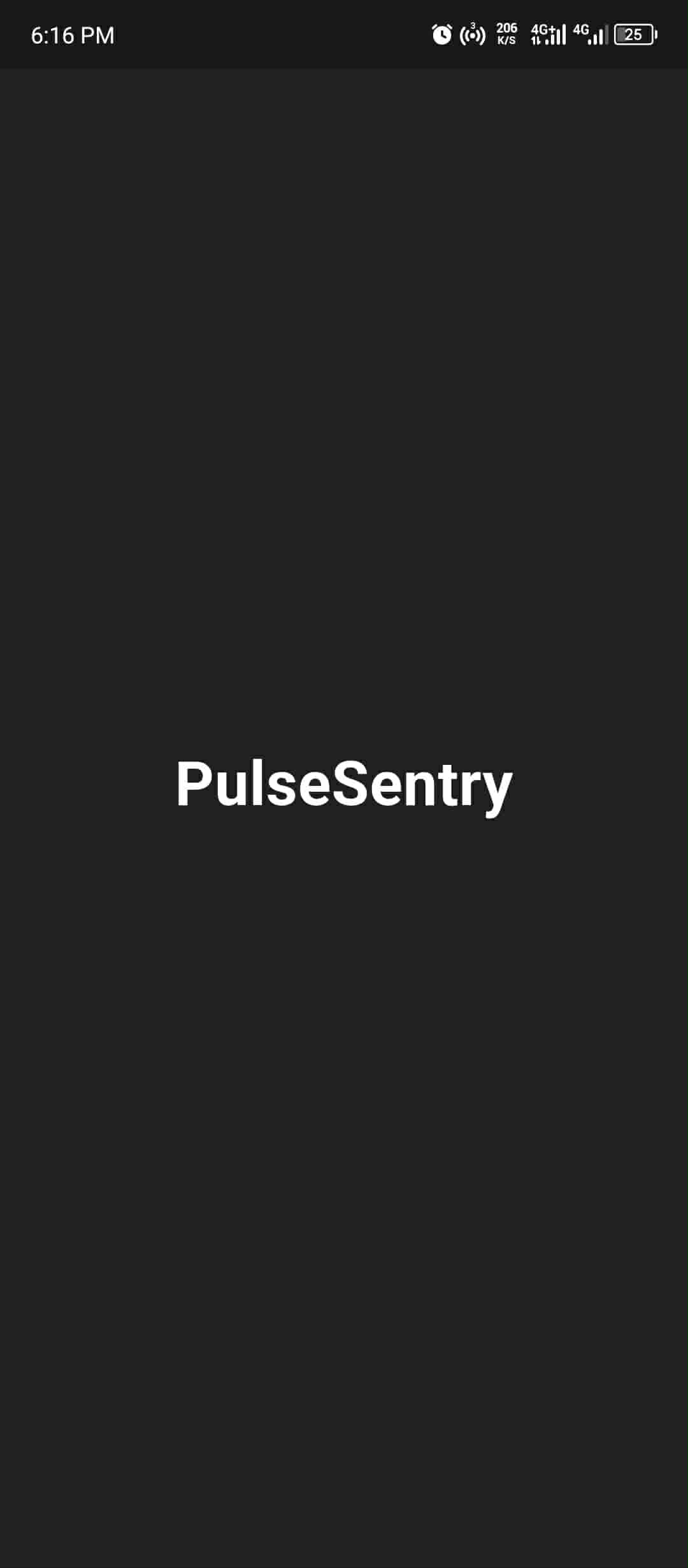 PulseSentry dashboard view